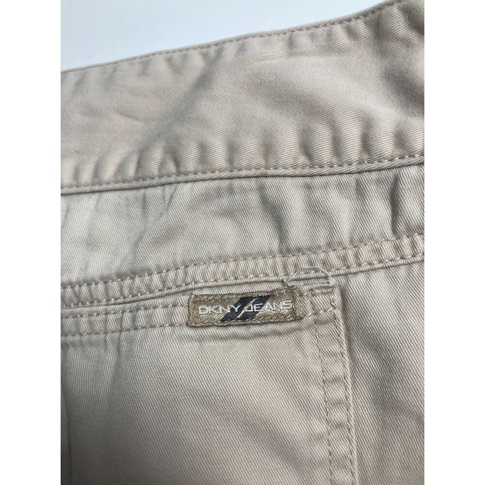 DKNY Jeans khaki brown camel tan zip and double button pencil skirt 4 pockets 16 - Picture 10 of 11